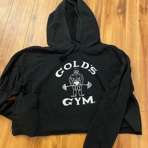 Golds gym cropped Hoodie
